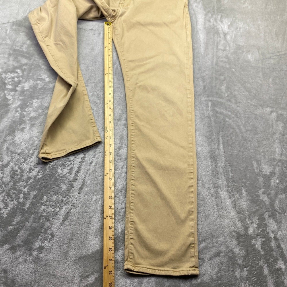 Mavi Jeans Marcus Khaki Tan Straight Leg Pants Mens 34 Fits 33"‎ Preppy Grunge - Picture 3 of 8